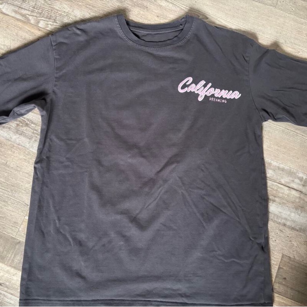 SHEIN Gray Crew Neck Short Sleeve Tee